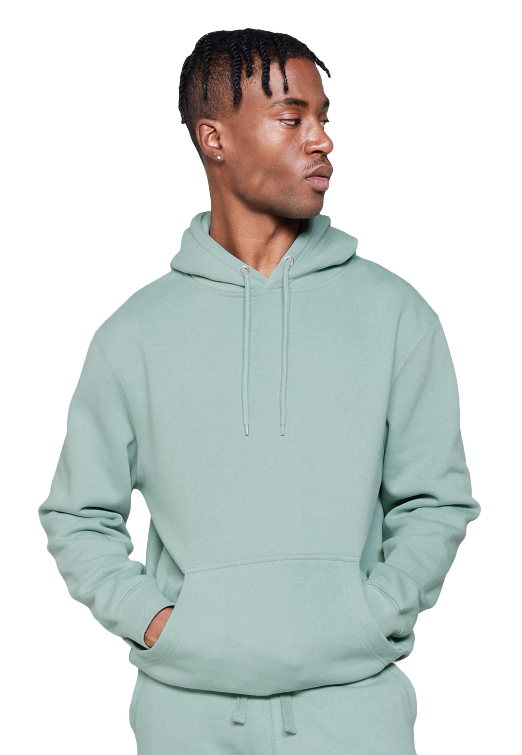 Premium Hoodie Sea Foam the.art.shed Art Apparel